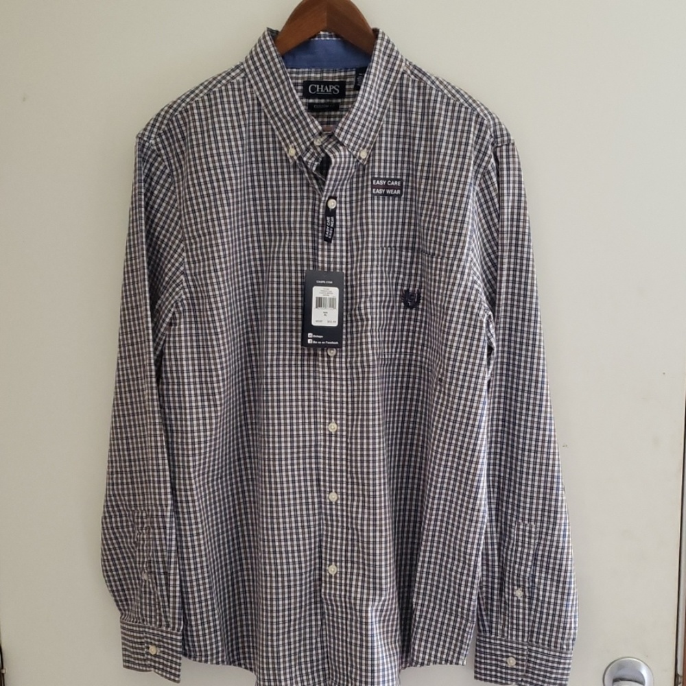 Chaps men long sleeve shirt new with tags